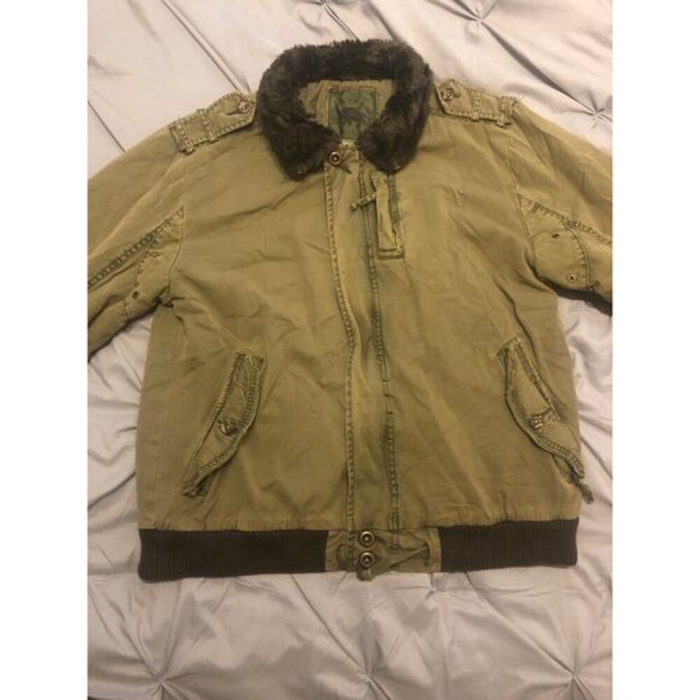 Olive green jacket size L